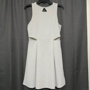 Francesca's Birdcage Label by Anthropologie White Dress Size Medium